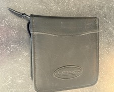 USED VTG Case Logic CD, DVD, or Blu-Ray 24-Disc Holder, Zipper Faux Leather