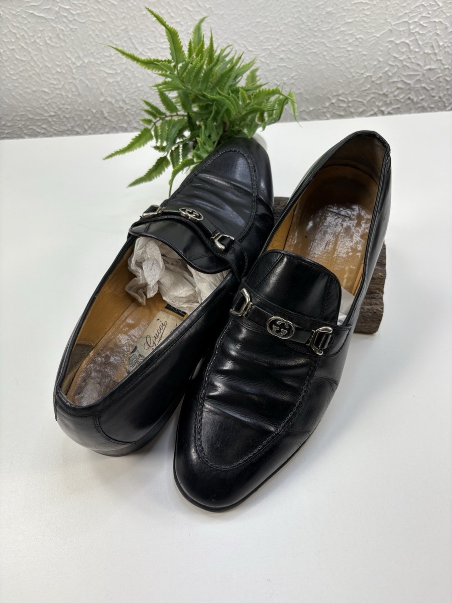 Mens Gucci Black leather Loafers 43 1/2 Eu | eBay display picture 3