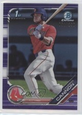 2019 Bowman Draft Chrome Purple Refractor 58/250 Cameron Cannon #BDC-166 w5p