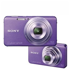 Sony Cyber shot DSC-W630 Digital Camera 16.1MP 5x Optical Zoom Purple Auto Focus