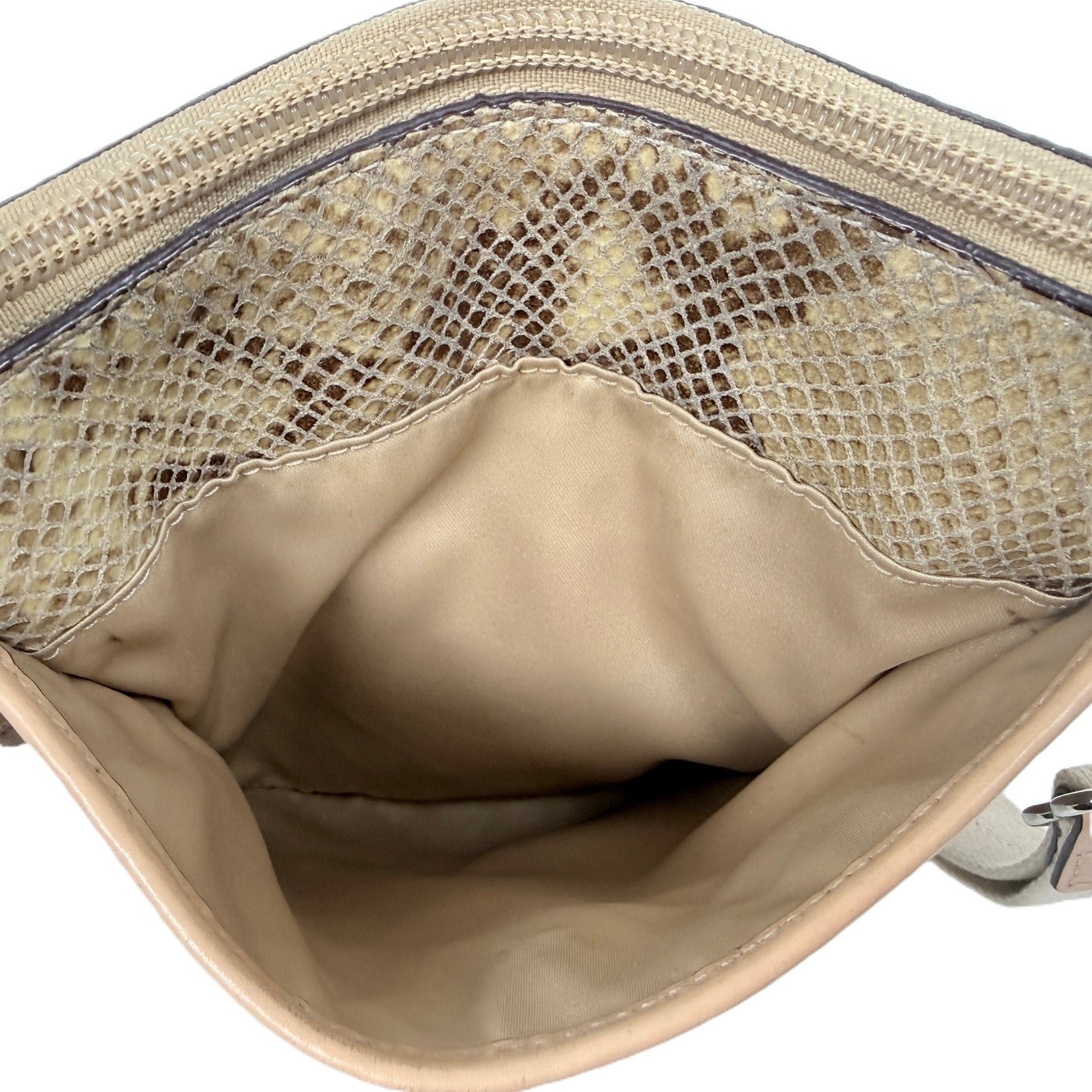 Coach Python Print Swingpack Crossbody Bag Khaki … - image 17