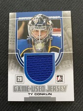 2013-14 In The Game Between the Pipes #GUM-52 Ty Conklin Game-Used Jersey Silver
