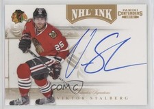 2011 Panini Playoff Contenders NHL Ink Gold 16/25 Viktor Stalberg #10 Auto 1p0