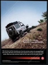 2007 Land Rover Defender photo Texaco oil gas vintage print ad