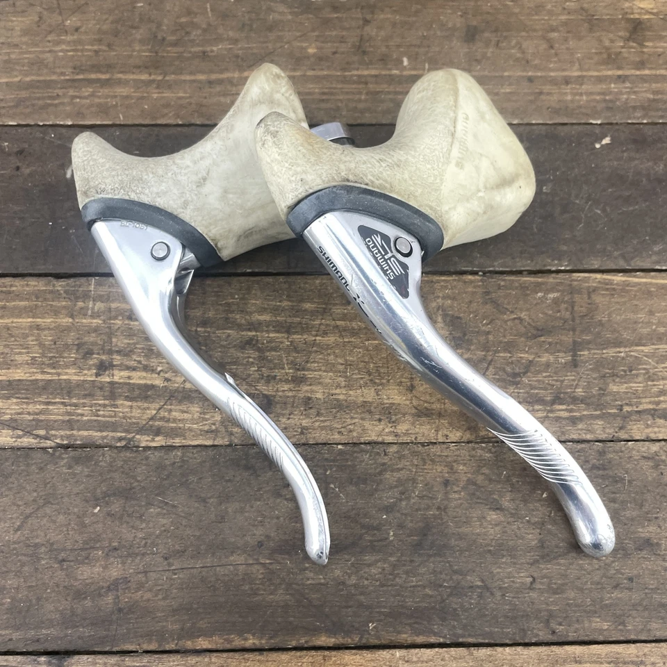 De colección Shimano 105 BL-1051 Palancas de Freno Bicicleta de Carretera Japón Par Clásico 255g Foto 3 de 4