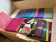 Large Lot of 18 Plastic Notebooks and Pocket Folders-New and Lightly Used SF
