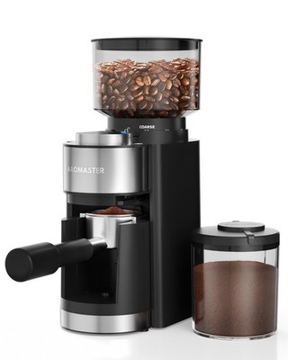 Aromaster Burr Coffee Grinder, Coffee Bean Grinder with 25 Grind Setting