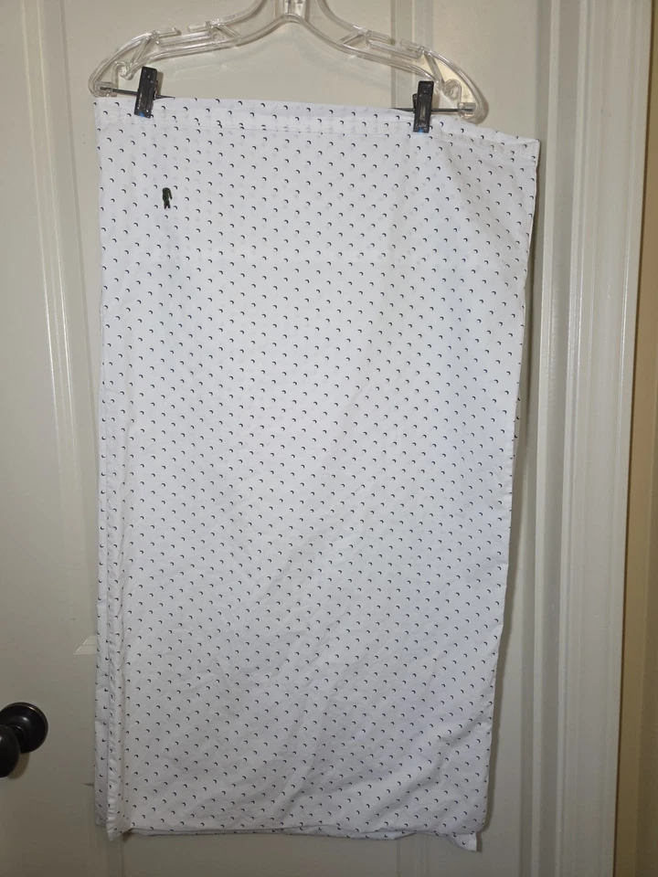 Juego de fundas de almohada Lacoste Izod Logo 100 % algodón percal luna blanco 20" X 33" King Foto 3 de 4
