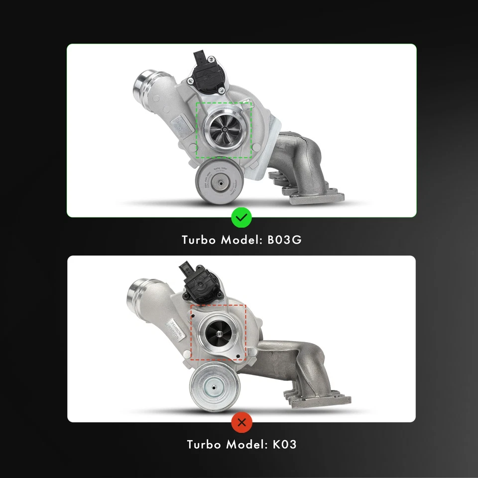Turbocompresor para Volvo S60 S90 V60 V90 XC60 XC90 V90 Cross Country B03G Foto 2 de 4