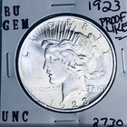 1923 P BU GEM PEACE SILVER DOLLAR UNC MS+++ U.S. MINT RARE COIN 2730 — photo 1