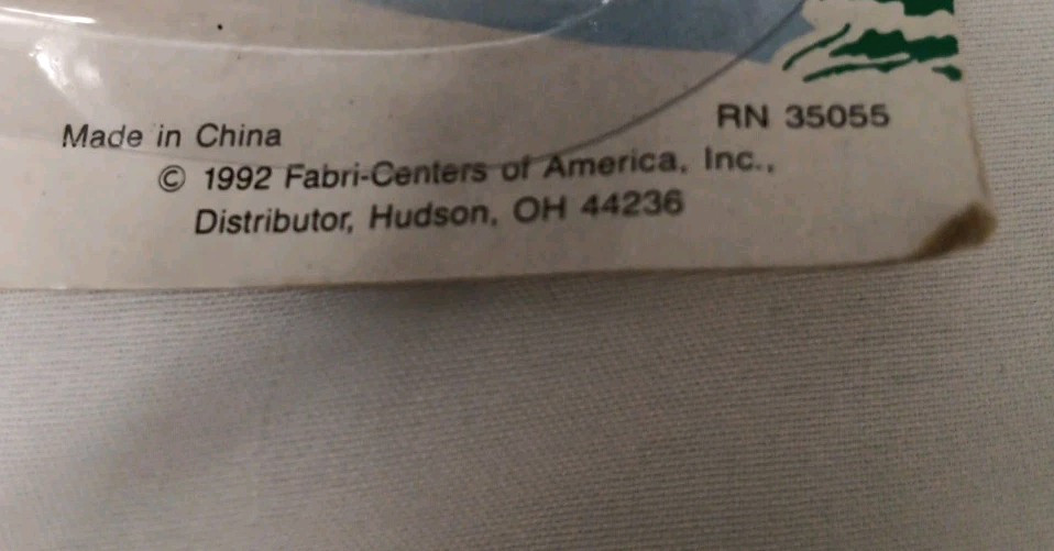 Fabri-Centers Of America Vtg. Santa Village Figurine  Santa W/Ice Skates  1992 