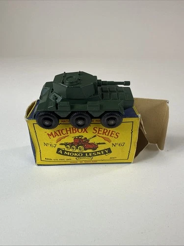 Matchbox Series A Moko Lesney No 67 “Saladin” Armored Car With Original Box