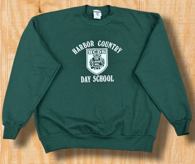 VINTAGE HARBOR COUNTRY DAY SCHOOL XL ST. JAMES LONG ISLAND CREW NECK SWEAT SHIRT