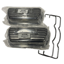 Finned Aluminum Valve Covers W Chrome Clips Ac101440b Fits Air Cooled Vw