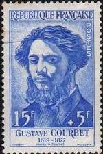 France num Yvert 1169 ** MNH Gustave Courbet Année 1958