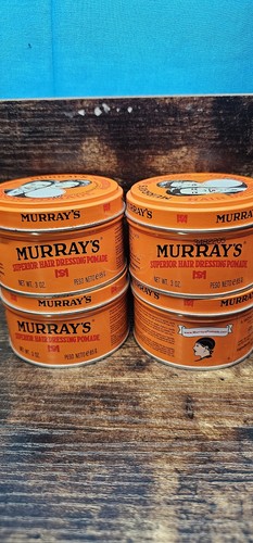Murray's Superior Hair Dressing Pomade 3 Oz each   Lot Of 4 Jars  - Picture 1 of 5