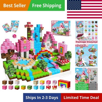 Magnetic Blocks|100PCS Magnetic Building Cubes,Unicorn Magnet Cubes for Kids ...