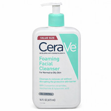 CeraVe Foaming Face Wash, Facial Cleanser for Normal to Oily Skin - 16 fl oz