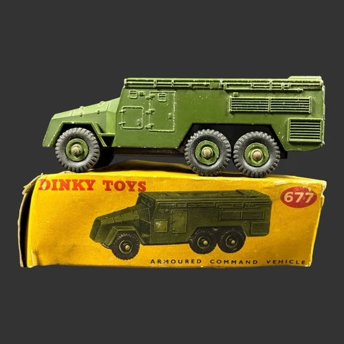 Vintage Dinky Toys Armoured Command Vehicle No. 677 By Meccano Ltd. w/ Box