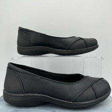 NEW Easy Street Kaz Women  s Slip-On Flats Black Size 6M
