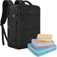 Waterproof 17" Travel Backpack 40L Carry-On Daypack for Business College Use