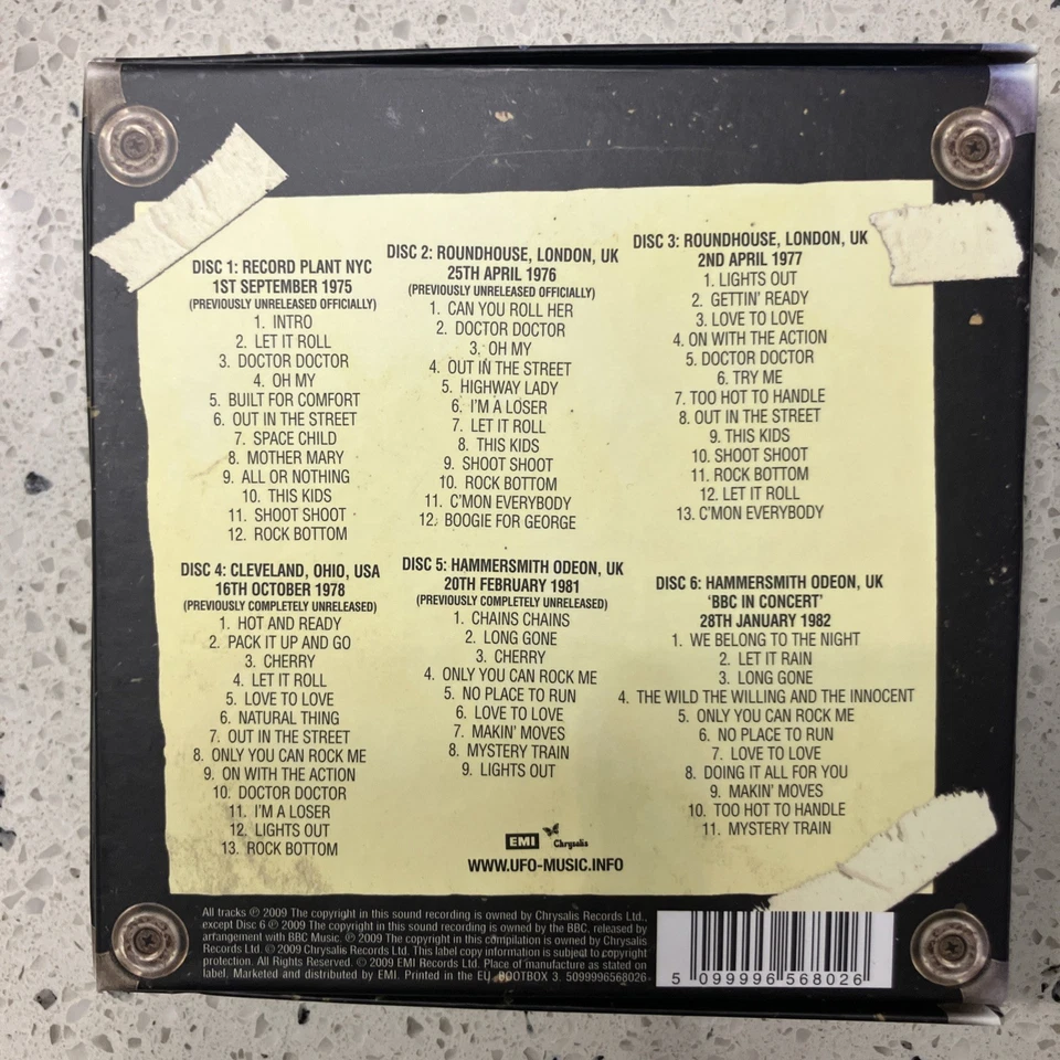 UFO: Official Bootleg 1975-1982 6CD box Phil Mogg Pete Way OOP MEGA RARE MINT - Image 2 of 3