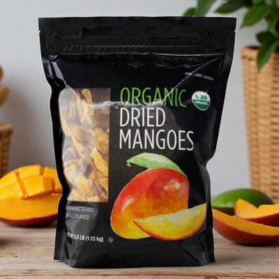 Kirkland Signature Organic Dried Mangoes 40 oz Pack, SUPER FRESH, Exp 1/27 31z