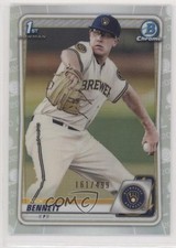 2020 Bowman Chrome Prospects Refractor 161/499 Nick Bennett #BCP-140 fm0