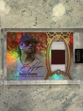 2022 Topps Dynasty Bryce Harper Patch Auto /10 Encased 3 Color