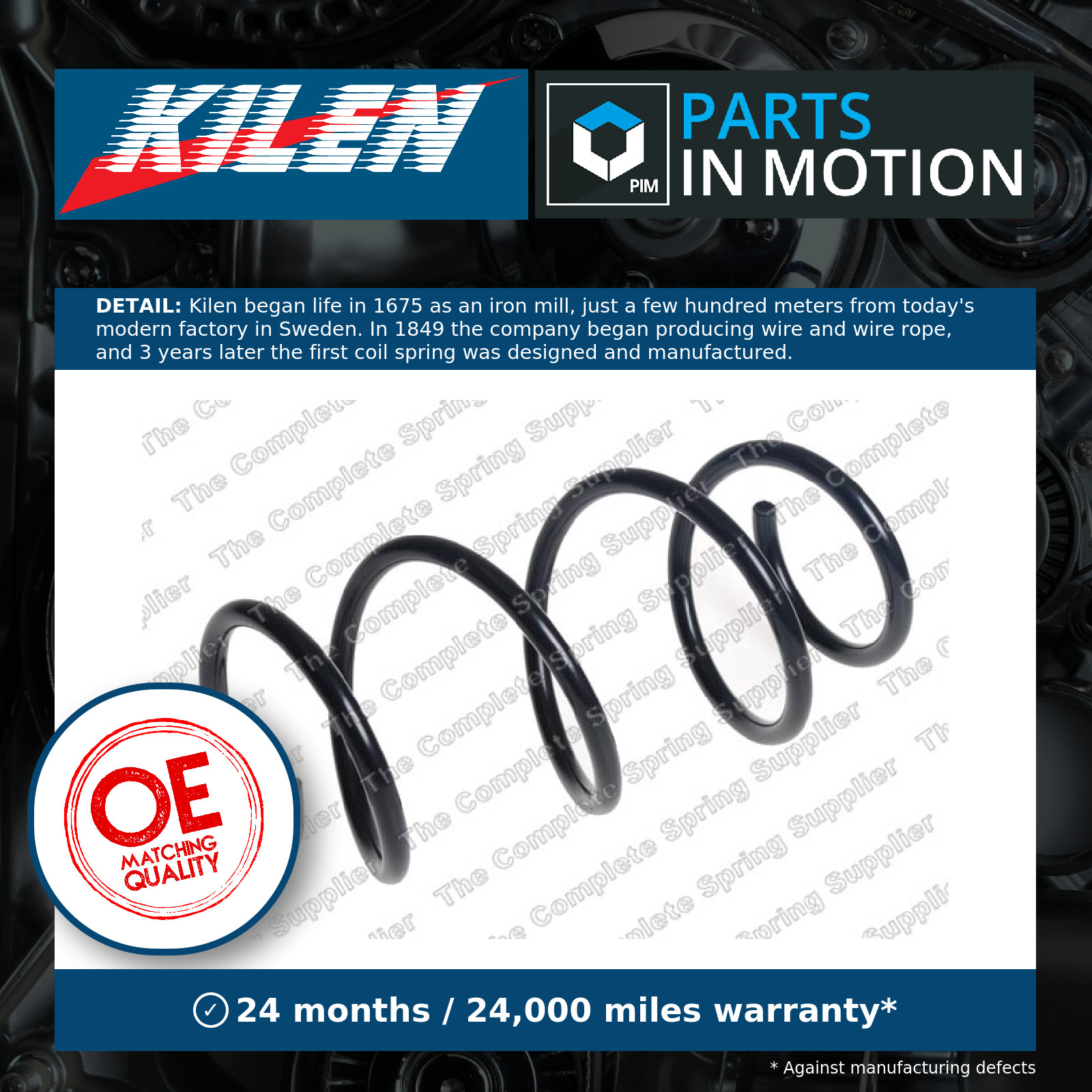 Fits LESJOFORS LS4004315 Coil spring LS4004315 Coil spring front L/R (for vehic - Image 3