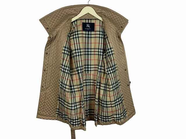 Burberry London Coat Quilted Sanyo Shokai Mid Length Women's Size: 40 Coat Beige thumbnail 2