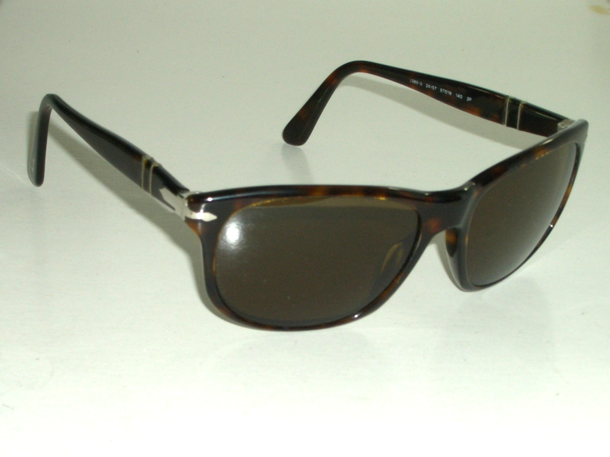 PERSOL 2989-S 57[]18 24/57 THICK SHINY TORTOISE BROWN POLARIZED