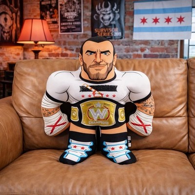 Rare CM Punk Best In The World WWE Wrestling Pillow Buddy 16” Big