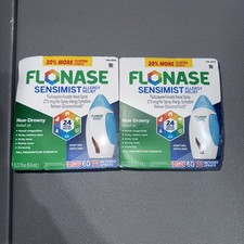 Lot of 2  FLONASE SENSIMIST Nasal Allergy Relief  72 Sprays  Exp 09/27 