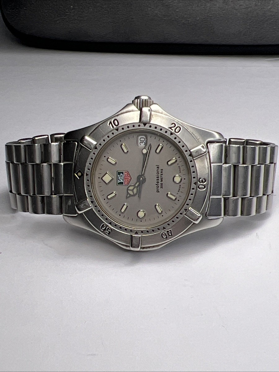 34mm Steel TAG Heuer WE1211-R Gray Dial Quartz Date 200M WR Watch