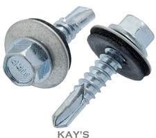 SELF DRILLING TEK SCREWS HEXAGON WAFER PAN HEAD METAL ROOFING SHEETING CLADDING