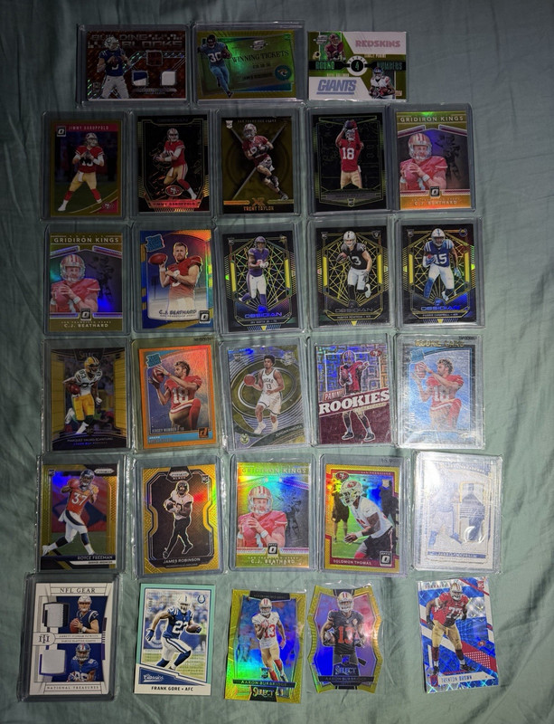 2016-20, 28 Card Lot ALL #10 Gold Prizm Donruss Optic select NT Rookie rc
