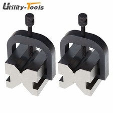 2 Pack High Precision 90 "V" Block Chrome Steel 1-3/8" &times; 1-5/8" &times; 1-3/4"