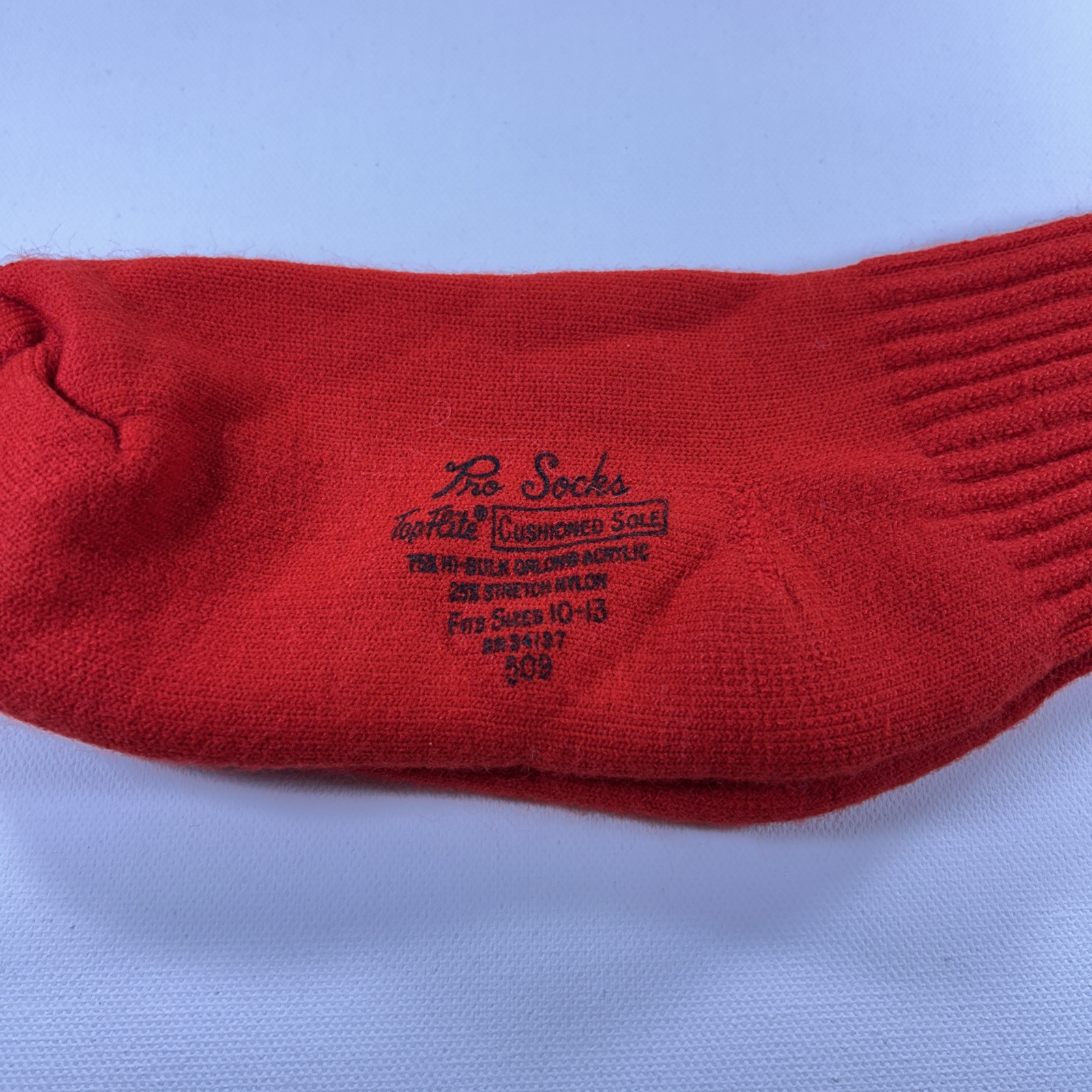 SAOLA Calze professionali vintage suola ammortizzata rosso crew bianco blu righe anni 80 7 9 stile 509 USA