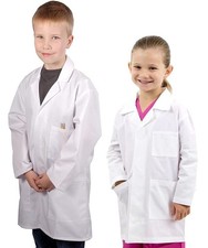 IntelliFun Kids Lab Coat Science Doctor Lab Dress-Up Fun Ages 2-10 Large 6-7Y 