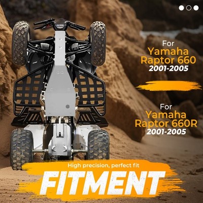 Full Chassis Gaurd Combo & Swing Arm Skid Plate For Yamaha Raptor