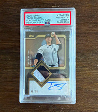 Topps 2025 Series 2 Tarik Skubal Flagship Auto Patch #TFAP2-TS /50 PSA 7 auto