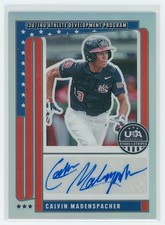 2026 Panini Stars & Stripes Prizm USA Signatures #NTS-CM Calvin Madenspacher