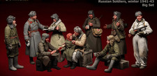 1/35 WWII Russian Soldiers Winter 1941-43 Resin Figure Set – Big Unpainted Kit