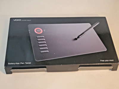 VEIKK A15 PRO Pen Tablet. 10x6'' drawing surface, 5080 LPI lag-free input. Quick