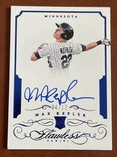 2016 Flawless Autograph Saphire Max Kepler RC  /15 Minnesota Twins Rookie