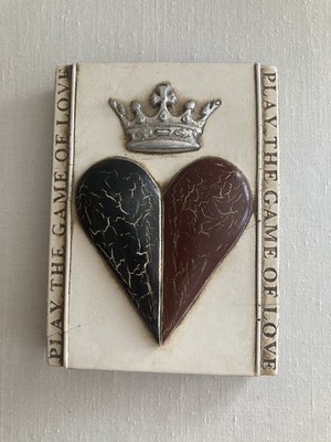 Sid Dickens Heart & Crown Play the Game of Love Memory Block Signed & Dated T-66