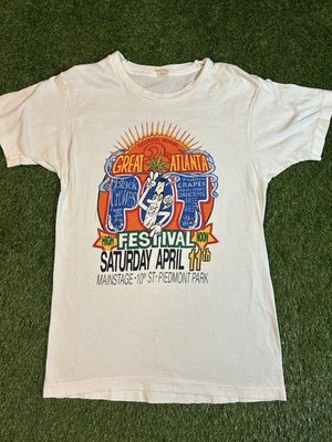 Vtg 1992 Black Crowes Great Atlanta Pot Festival Shirt Fit Small Weed 90s Stoner