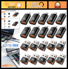 20 Pack USB A to USB C Adapter, OTG Type C Male  Female Connectors, Compatible