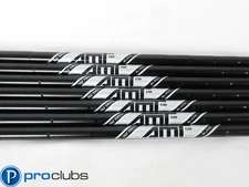 NEW TRUE TEMPER AMT BLACK ONYX PCB R300 REGULAR FLEX STEEL IRON SHAFTS 4-PW .355